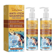 (2pcs) Dog Shampoo Conditioner Moisturizing for Sensitive Skin PH Balanced Anti Itching Flea Killer Dirt Mite Removal Pet Cleaning Foam