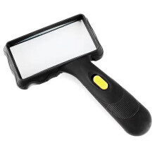 Handheld Magnifying Glass Elderly Reading Books Newspapers High-Definition Led Circular Shadowless Lamp Magnifying Glass