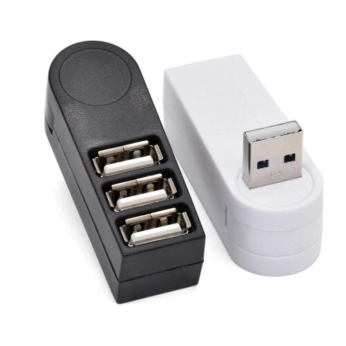 RYRA USB Hub 2.0 Adapter Rotate High Speed Disk Reader USB Splitter 3Port Multi USB 2