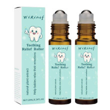 (2pcs) Teeth Relief Roller Essential Oil,Teething Roller Natural Pain Relief Roller