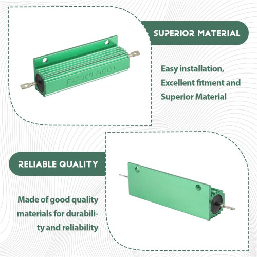 Aluminum Shell 100W Watt 100 Ohm Wirewound Power Resistor 2