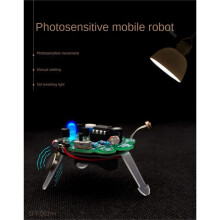 2X Kit de Bricolage à Souder avec Lumière Respiratoire LED, Simulation de Luciole Clignotante, Capteur Photosensible, Pièce de Robot Mobile, Kit de