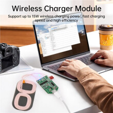 2X 15W Dual Coil Wireless Charging Module Wireless Charger PCBA Multi-Purpose Home Device Wireless Charger Motherboard