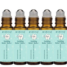 (5pcs) Teeth Relief Roller Essential Oil,Teething Roller Natural Pain Relief Roller