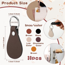 90 Pièces Porte-Clés en Cuir PU Porte-Clés en Cuir avec Rivets et Porte-Clés Anneau Sublimation Porte-Clés Vierges