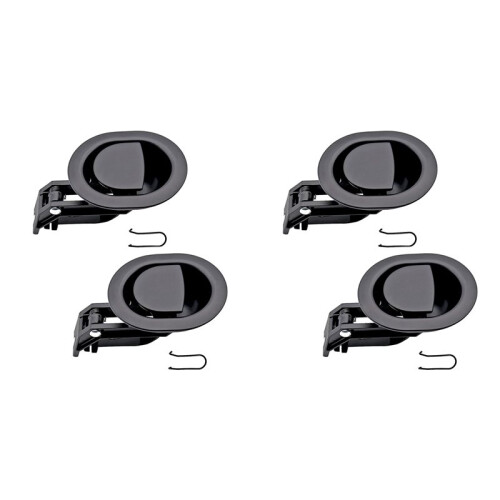 4PCS Plastic Recliner Release Pull Handles Oval Plastic Sofa Chair Replacement Parts Without Cable Fits 3mm & 6mm Cables