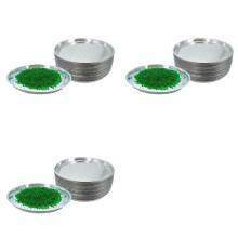 Aluminum Sample Pans for Moisture Analyzer (150 Pack) 90mm Round Lab Trays, Disposable Weighing Dishes, Foil Pan