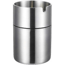Ashtray, Large Stainless Steel Ashtray, Windproof And Non-slip