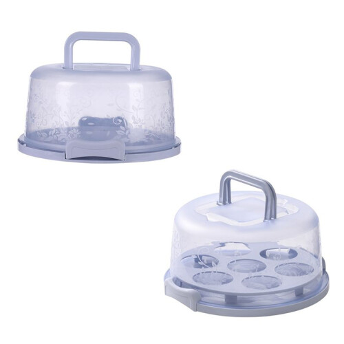 Cake Transport Box with Lid and Handle Cake Box Cup Cake Container with Handle Cake Transport Container 1