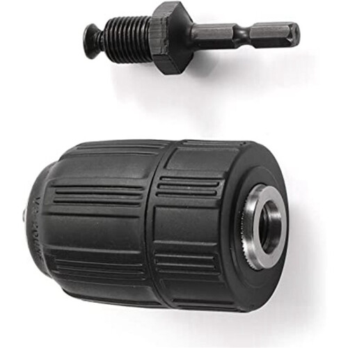2pcs 1/2inch Keyless Drill Chuck Drill Chuck Adapter for Impact Driver Quick Connect 2