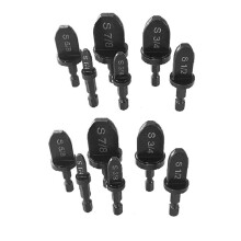 2 Pieces 6pc Set Electric Tube Expander Hexagonal Handle Copper Tube Expander Set Air Conditioning Copper Tube Expander