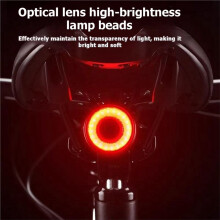 Bike Brake Tail Light USB Rechargeable Bicycle Rear Light Aluminum Alloy Warning Lamp Bike Accessories