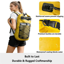 30L Waterdichte Dry Bag - Roll-Top Rugzak voor Kajakken, Wandelen, Kamperen, Bootvaren, Strand Unisex