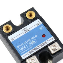D4880/SSR-80A Single Phase Solid State Relay Control AC Input 3-32VDC Control Output 24-480VAC Relay