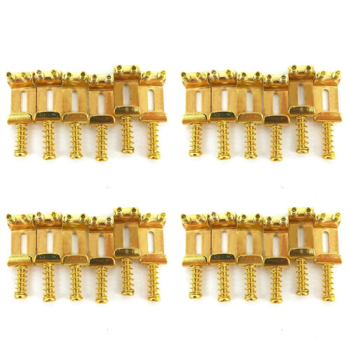 24 Roller Bridge Pull String Code Electric Guitar Saddle for Stratocaster Telecaster Electric Guitar Accessories Gold