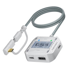 Esports Gaming Adapter, USB-C Audio Charging Adapter, 3.5mm/Type-C/USB, Hi-Res, 60W Charging, for for