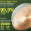 4 Pcs 4'' Bird Bath Copper Disk, 0.6mm Thick Reinforced 99.99% Pure Copper Disc Birdbath Purification Disc with Support 5