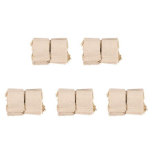 200 Pieces Burlap Bags with Drawstring,13cmx10cm Burlap Drawstring Gift Bag Jewelry Pouches for Wedding and Party Favors