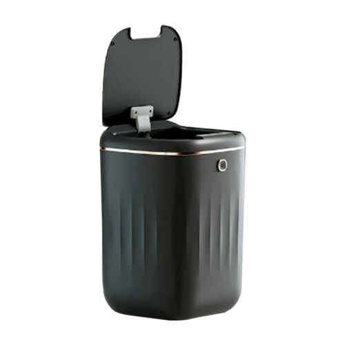 Trash Can Automatic Sensor Garbage Bin Capacity Induction Trash Can for Kitchen Bathroom Black