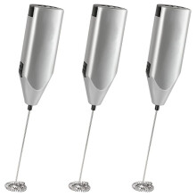 3X Milk Frother Quiet Hand Held Frother Whisk High Powered Blender Electric Foam Maker Mixer Blender