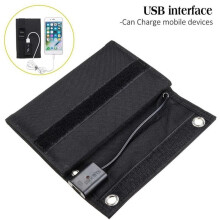 Vouwbare Zonnepaneel 12W USB Zonnecel Draagbare Vouwbare Waterdichte Zonnepaneel Lader Buiten Mobiele Voedingslader, 1PC