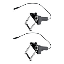 2X Pickup per Violino, Pickup Piezoelettrico Portatile CV-19 con Supporto Jack Esterno per Ukulele