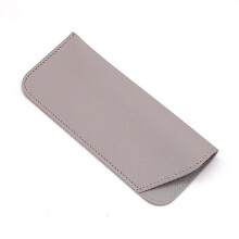 Étui à lunettes portable en cuir pour femmes et hommes, étui à lunettes anti-rayures, pochette de voyage fine