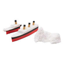Jouet de bain et de piscine Titanic réaliste en deux parties, décoration de bateau cassable historiquement fidèle