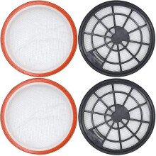 Jeu De Filtres En 4 Parties Pour Dirt Devil Dd2650-1, Dd2651-0, Dd2651-1, Dd2720 2620001, 2620002, 2 X Filtres De Protection Moteur + 2 X Filtres D'va