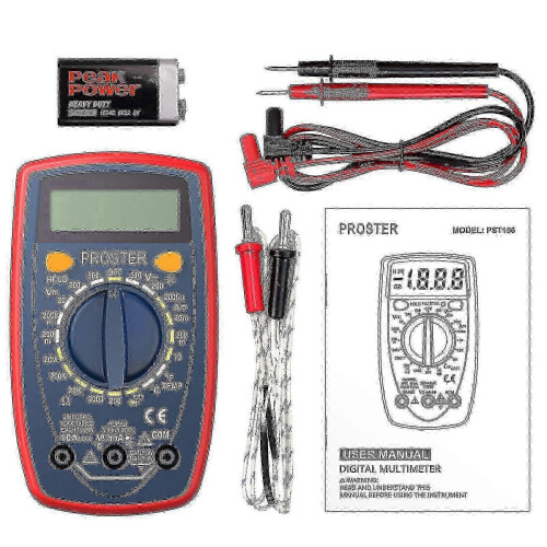 1999 Count LCD Digitalmultimeter mit Messleitungen, Hintergrundbeleuchtung, Diodentest, Multifunktionstester 1