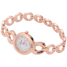 Lvpai Luxury Women Dress Watches Girls Quartz Watch Bracelet Watch Ladies Fashion Round Watch, P074 Rose gold white
