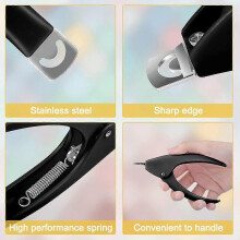 Acryl-Nagelknipser für künstliche Nägel, Nagelspitzenschneider und -trimmer für einfaches und präzises Formen