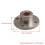 2pcs Silver Steel Rigid Flange Coupling Shaft Coupler Connectors Set 3