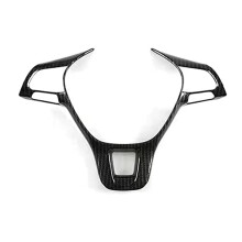 Car Carbon Fiber Steering Wheel Button Panel Cover Trim Decor Frame Compatible with Arteon Atlas 2017-2020