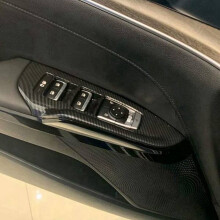 For K5 Optima 2020 2021 2022 Car Door Armrest Panel Window Lift Button Cover Trim Decor Frame Accessories, B