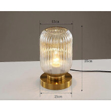 Scandinavische glazen tafellamp voor slaapkamer, studeerkamer en woonkamer, moderne nachtlamp in wit, blauw, amber en rookgrijs.