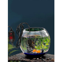 Mini 10W digitale aquariumverwarming met thermostaat en temperatuurweergave voor zoet- en zoutwateraquaria.