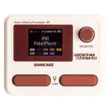 SONICAKE Pocket Master English Global Version Guitar Bass Amp 100+ Multi-Effects Pedal APP Control Rechargeable White