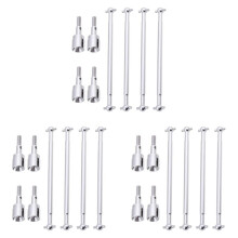 24x 08029 Dogbones 89.5mm & Stub Wheel Axle 02033 Drive Shaft for 1/10 Redcat HSP Exceed RC Car Truck Replacement Silver