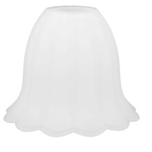 Blumenförmiger Glas-Glühbirnenschutz, Lampenschirm für Pendelleuchten, dekorativer Käfig für Innenbeleuchtung