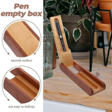 Robustes Federmäppchen aus Holz – schützende, elegante Stiftebox und Aufbewahrungsbox für Papier und Stifte, ideal für Schule und Büro