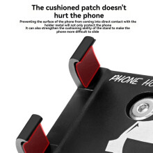 Bike Phone Holder Cycling Fixed Bracket Bicycle Scooter Mountain Bike Bracket for Cycling Mountain Off Road Red