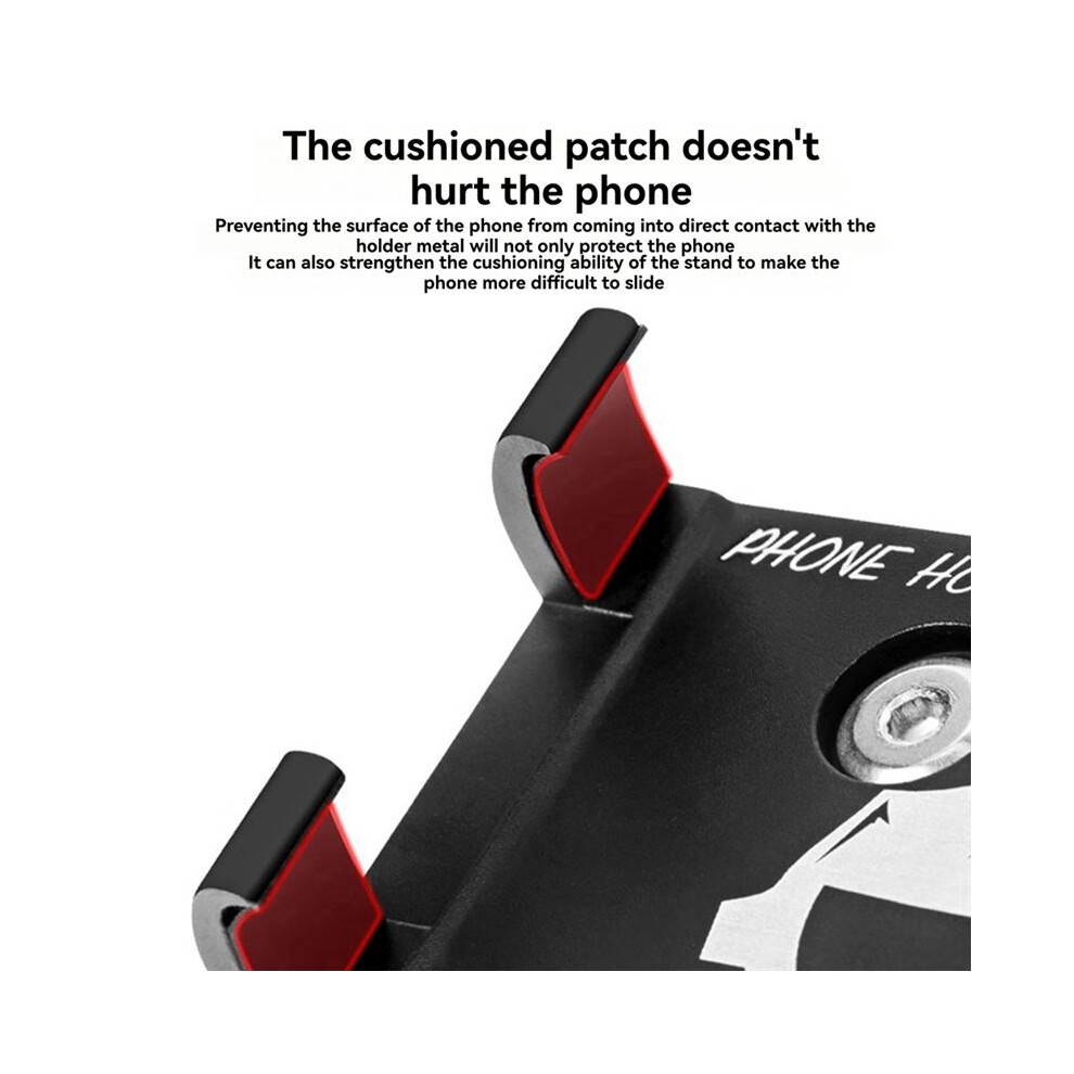 Bike Phone Holder Cycling Fixed Bracket Bicycle Scooter Mountain Bike Bracket For Cycling Mountain Off Road Red 6032026002441