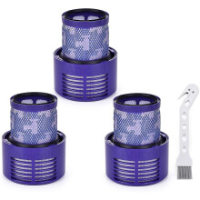 V10 Replacement Kit for Dyson V10 Cyclone, V10 Absolute, V10 Animal, V10 Total Clean, Sv12 Series, 3pcs Replacement Filter