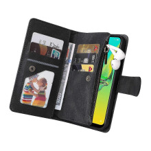 Kompatibel mit A33 5G/4G: Leder-Flip-Case mit Kartenfächern, Brieftaschenfach, Aufstellfunktion und Stoßschutz