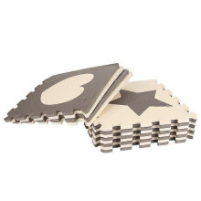 12 Pieces Of Eva Childrens Mats Mickey Love Dog Paw Petals Five-pointed Star Color