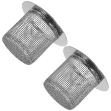 Haarfilter van roestvrij staal voor de afvoer van de badkamerwastafel, 8-delige set zeefjes voor douche en keukenwastafel