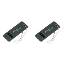 2X 3 Frequency Whistle Outdoor Survival Whistle Nyckelring Rugbydomare Camping Emergency Survival Whistle Utomhusverktyg
