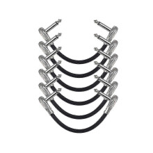 6-pack 12inch Guitar Patch Cables, Acoustic Instrument Guitar Cables, Duckhead Effect Cables