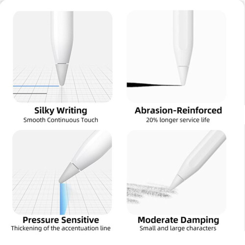 32 Pack Replacement Tip for  Pencil Nibs for  Pencil 1St & 2Nd Generation (White) 2